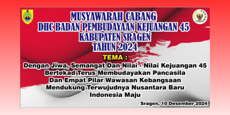 Muscab DHC BPK45 Sragen 2024