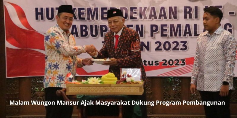 Malam Wungon Mansur Ajak Masyarakat Dukung Program Pembangunan